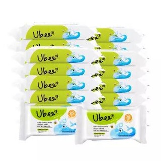 幼蓓（Ubee）婴儿抑菌洗衣皂80g*30块 天然椰子油宝宝无磷皂新生儿婴儿皂 *2件
