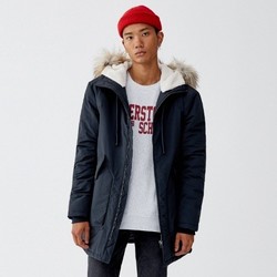 PULL&BEAR 09752500 男士连帽大衣