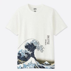 Uniqlo 优衣库hokusai Blue 印花t恤多少钱 什么值得买