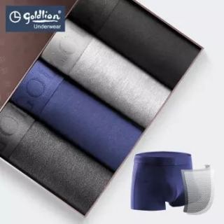 商品goldlion金利来18106男士平角内裤4条装
