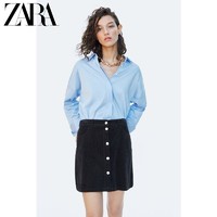ZARA 新款 女装 灯芯绒迷你裙 02398246800