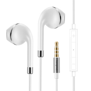 唐麦 T0耳塞式耳机 线控带麦K歌耳机入耳式耳麦 手机耳机 星光银（安卓版） *2件