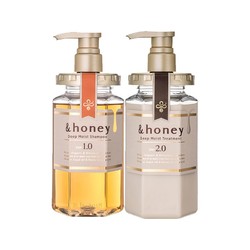 &honey 安蒂花子 水感丰盈滋养 洗发水440ml+护发素445g