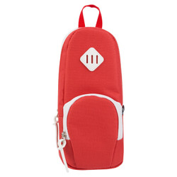 得力(deli)大容量笔袋创意书包款铅笔收纳袋/吸铁站立式 红色66759