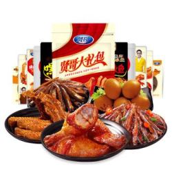 贤哥 京东自营 零食大礼包 鱼仔鸭翅鸡腿卤蛋 量贩组合 276g/袋 纯肉休闲礼包