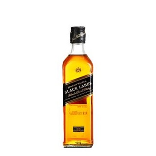 尊尼获加（Johnnie Walker）洋酒 黑方 黑牌 调配型苏格兰威士忌 700ml+375ml套装组合