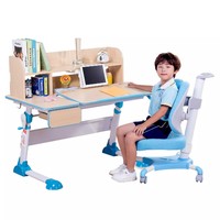 SINGAYE心家宜 儿童学习桌椅套装手摇升降 可倾斜 桌长105*60CM M122+M226 王子蓝
