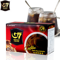 越南 进口中原G7黑咖啡 15包 30g盒装 送杯子
