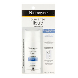 Neutrogena 露得清 pure&free 敏感肌温和清透防晒乳 SPF50 40ml