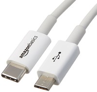 AmazonBasics 亚马逊倍思 USB Type C to Micro B 2.0 数据线 白色 0.9m