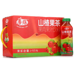 华旗 山楂果茶 经典原味 果肉果汁饮料 400ml*12 整箱装