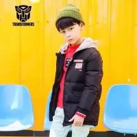 Transformers 变形金刚 男童连帽羽绒服中长款