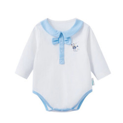全棉时代 婴儿针织长袖爬爬服66/44(建议3-6个月)白 1件装