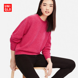 女装 柔软羊仔毛圆领针织衫(长袖) 409953 优衣库UNIQLO