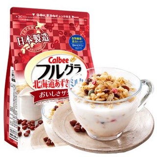 Calbee 卡乐比  水果麦片 红小豆风味 700g/袋 *3件 +凑单品