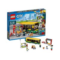 21日0-2点：LEGO 乐高 City 城市系列 60154 公交车站