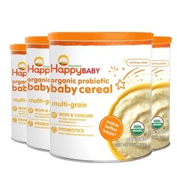 HappyBaby 禧贝 婴幼儿有机混合谷物米粉 198g 4罐 *2件
