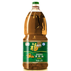 福临门 食用油 家香味压榨菜籽油1.5L 中粮出品 *3件