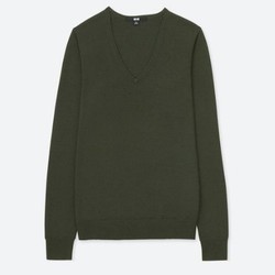 UNIQLO 优衣库 408710 女士V领针织衫