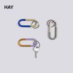 HAY Cane Keyring 北欧简约撞色金属钥匙扣挂扣礼品挂件