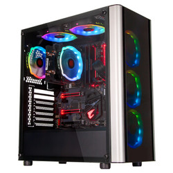 Thermaltake 曜越 启航者L20 中塔玻璃机箱 黑色