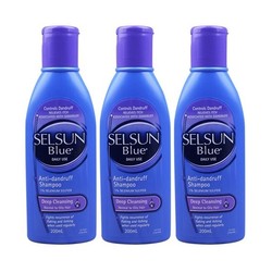 Selsun Blue 特效去屑止痒洗发水（适用于油性发质） 200ml*3瓶 