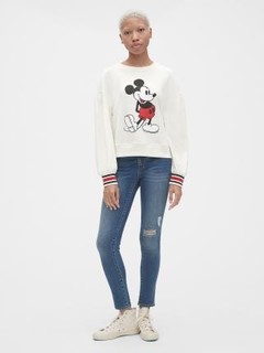 Gap 盖璞×Disney系列 382092 女士米奇印花卫衣