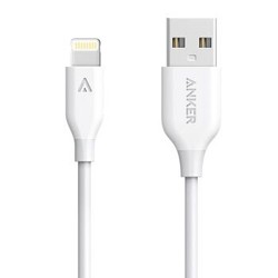 Anker 苹果官方MFI认证 苹果数据线Xs Max/XR/X/8/7手机USB快充充电器线 适iphone5/6/7Plus/ipad 0.9芳纶白 *3件