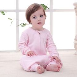 贝吻 婴儿卡通小象分腿睡袋 B3050 粉色 80码 *2件