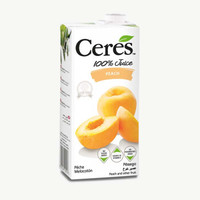 西瑞斯 Ceres 南非原装进口100%纯果汁  1箱（1L*12盒） 桃汁