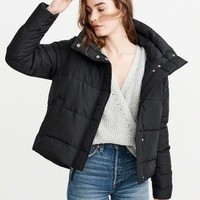 Abercrombie & Fitch 218947 女士立领棉服