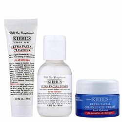 Kiehl's 科颜氏 高保湿随身套组（洁面啫喱30ml+精华爽肤水40ml+面霜7ml）