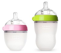 Comotomo 可么多么 妈妈乳感硅胶奶瓶，5oz + 8 oz 套装