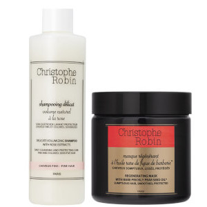 Christophe Robin 刺梨籽油修护发膜 250ml+玫瑰丰盈洗发水 250ml