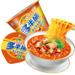 白象方便面多半桶香辣牛肉面139g单桶装 *6件