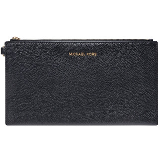 MICHAEL KORS 迈克·科尔斯 MK女包 MERCER系列黑色粗纹牛皮手拿包 32F6GM9W3L BLACK