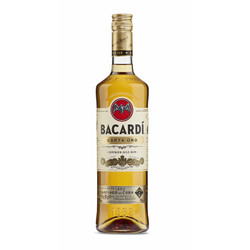 百加得（Bacardi ) 洋酒  朗姆酒 金朗姆酒 双瓶装 750ml*2 +凑单品
