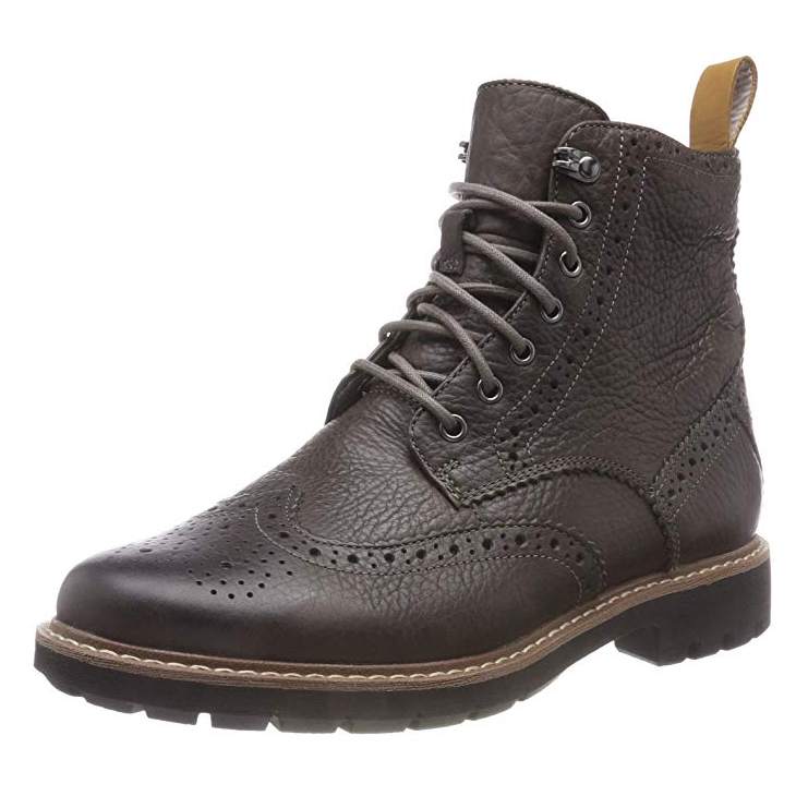 Clarks Batcombe Lord 男士布洛克短靴  黑色  40码