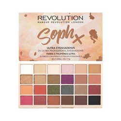Make up revolution Sophx合作款 24色枫叶南瓜眼影盘 26.4g