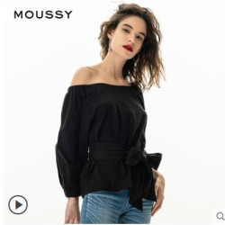 Moussy 010aah80 5330 女士露肩衬衫多少钱 什么值得买