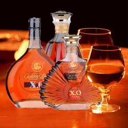 狮王庄园goldenlion法国进口richhallxo特级白兰地瓶装700ml40vol香港