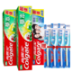 Colgate 高露洁 牙膏 200g*3支 送三笑牙刷*4支