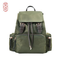 J.ZAO 京东京造 女士尼龙双肩包 军旅绿
