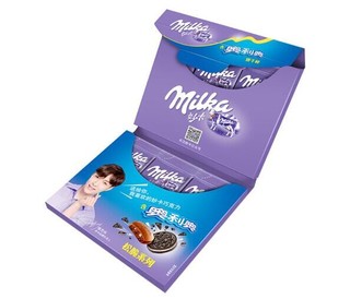 Milka 妙卡 奥利奥 饼干碎醇乳夹心融情牛奶巧克力 书盒装（内含6条独立装） 78g