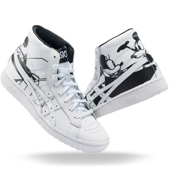 ASICSTIGER GEL-PTG MT DIS Disney 联名款中性款休闲运动鞋 (38、白色/黑色)