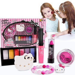 凯蒂猫 儿童化妆品套装彩妆套盒 儿童舞台妆眼影玩具