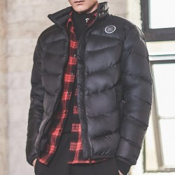 LI-NING 李宁 LI-NING 李宁 韦德 AYMM183 男士短款鹅绒服