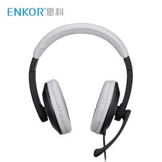 enkor 恩科 EP100 耳机 (通用、头戴式、2.2KΩ、黑灰色)