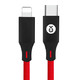 毕亚兹 苹果快充线 数据线 USB-C/Type-c转Lightning充电线1.2米 K28红 *3件