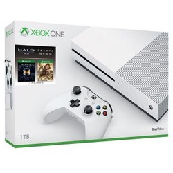 Microsoft 微软 Xbox One S 1TB 游戏主机 《核心重铸》+《光环：士官长合集》同捆